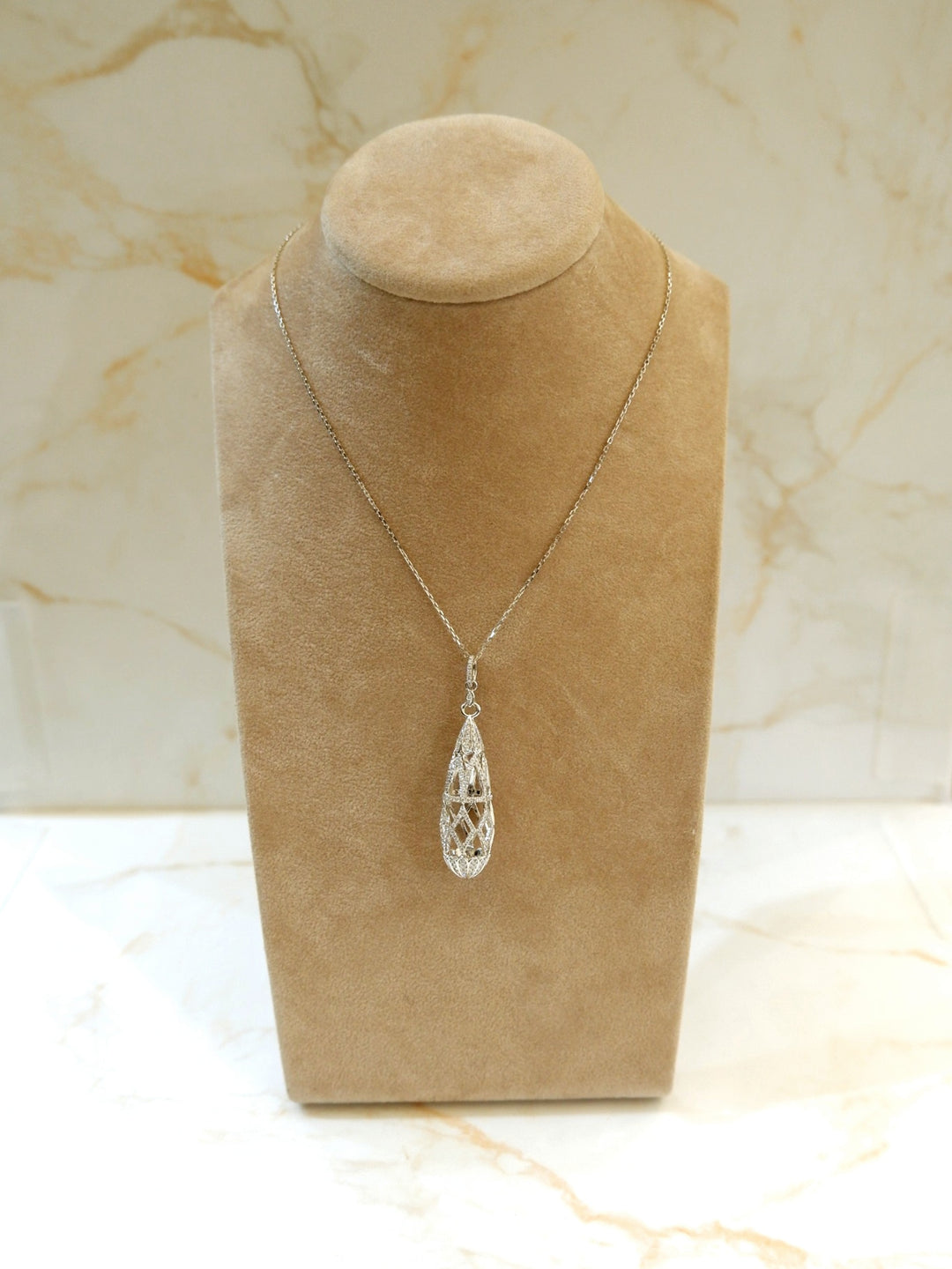 COLLANA GOCCIA RETICOLO