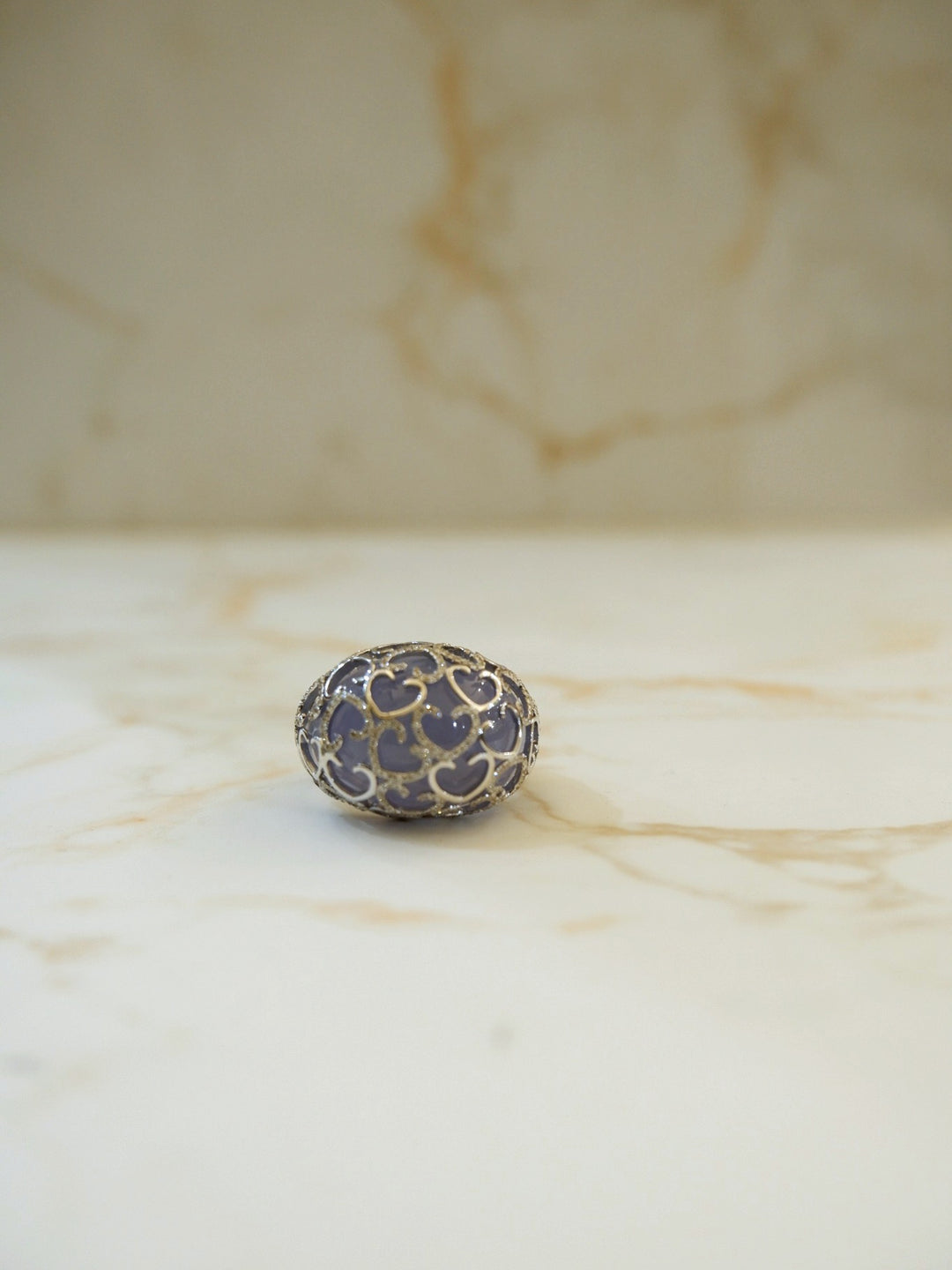 ANELLO BOMBATO CUORI