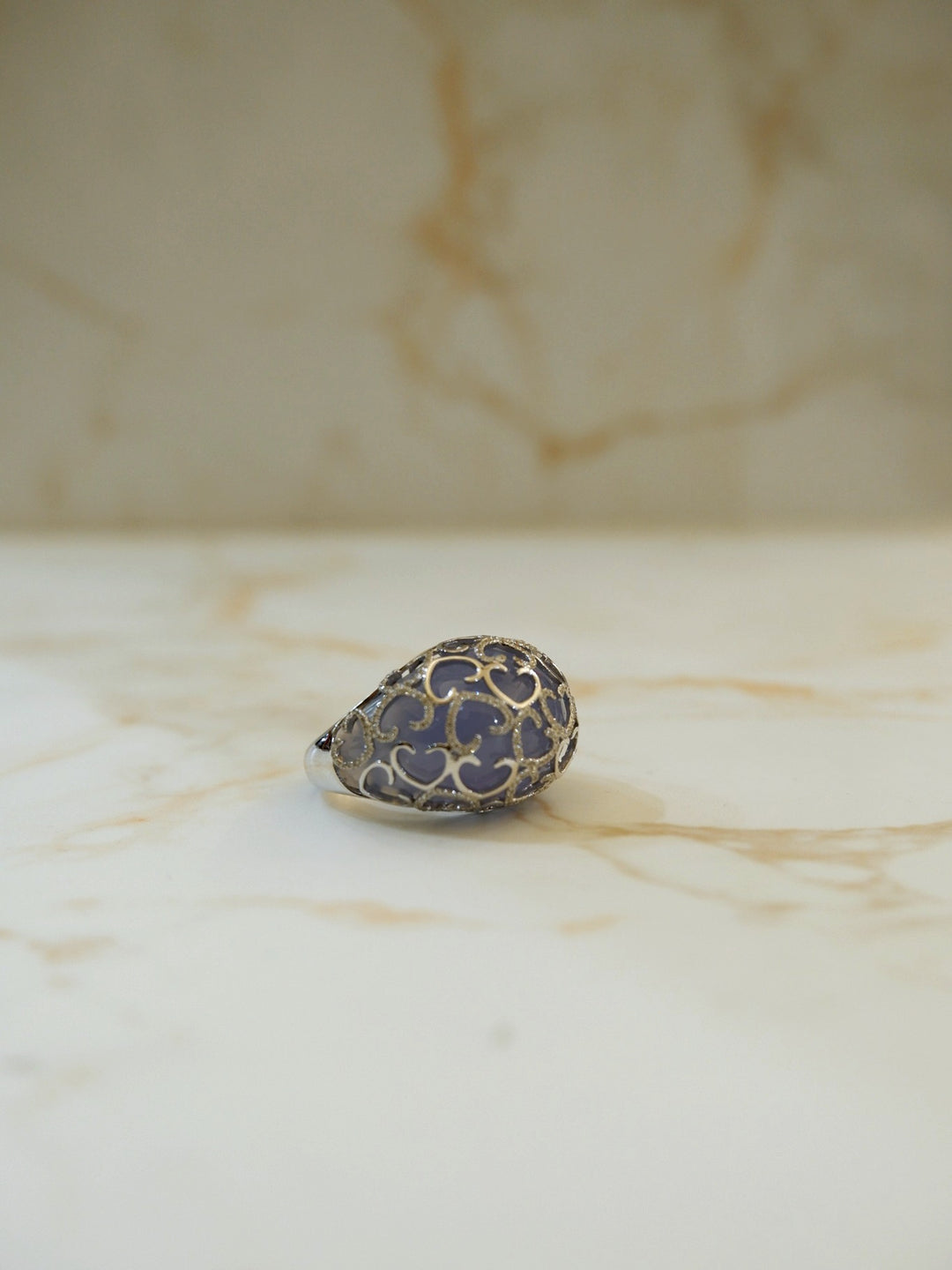 ANELLO BOMBATO CUORI