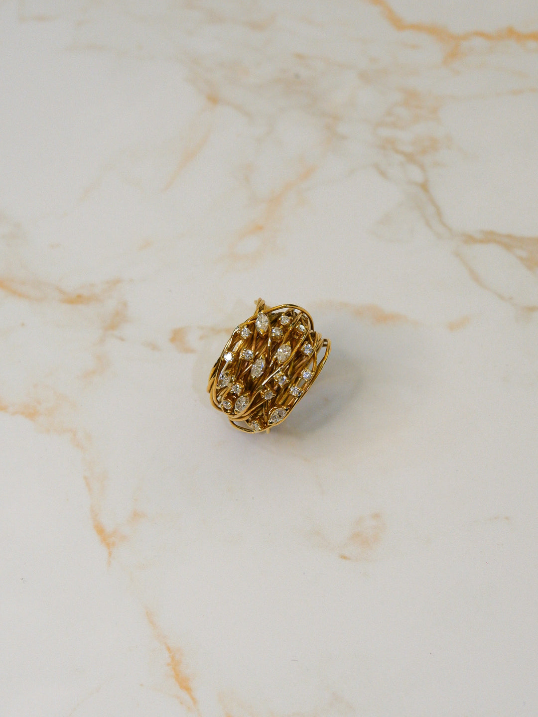 ANELLO FILI DIAMANTI