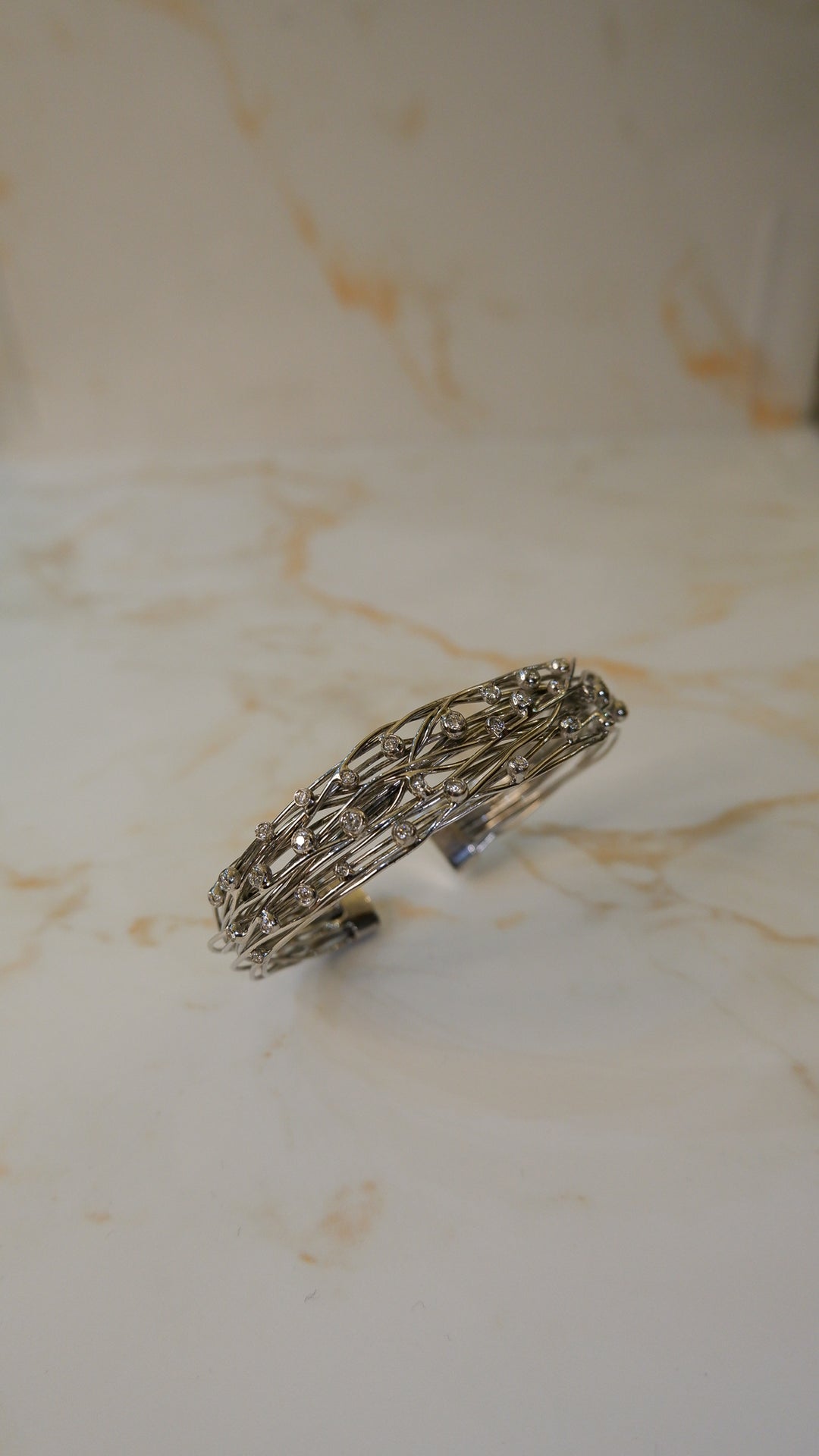 BRACCIALE ORO BIANCO FILI