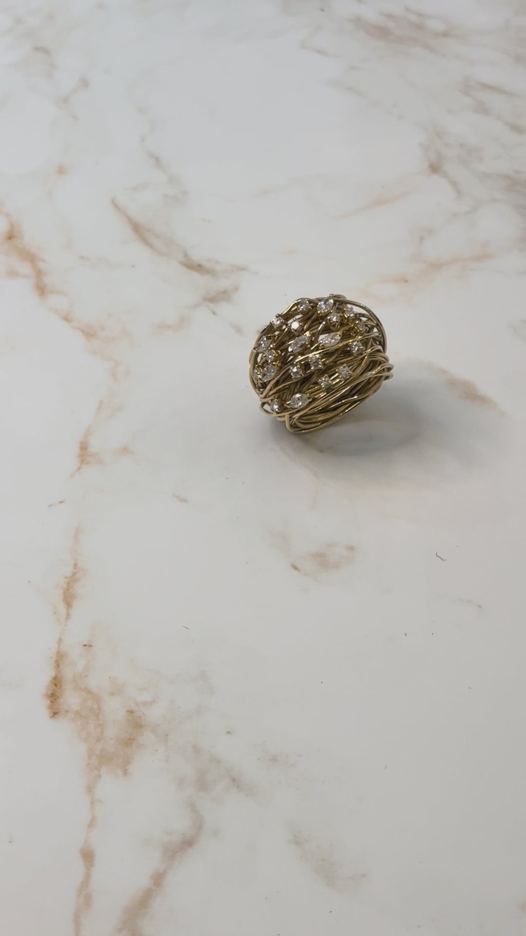 ANELLO FILI DIAMANTI