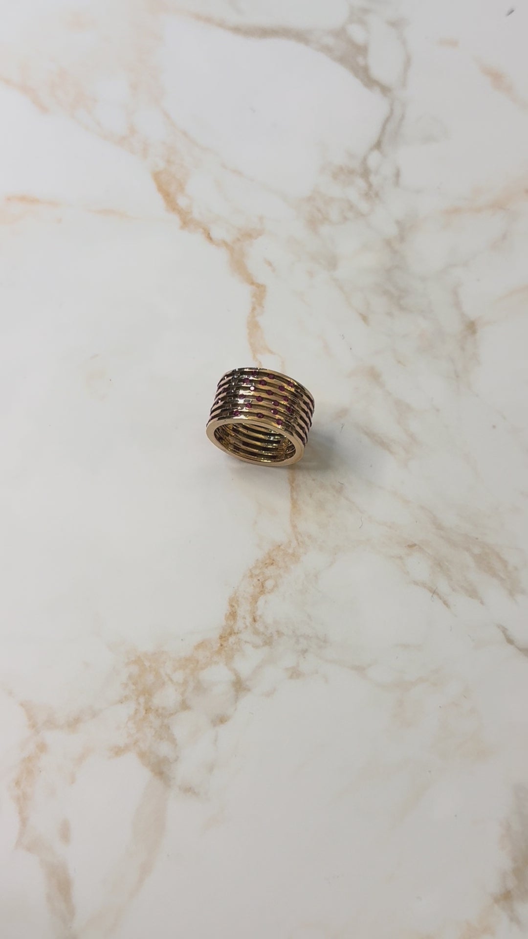 ANELLO DISCHI RUBINI