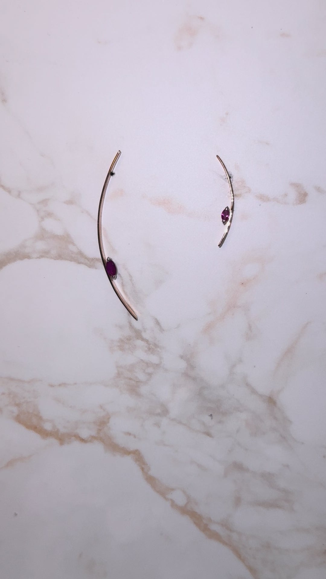 ORECCHINI PARENTESI RUBY