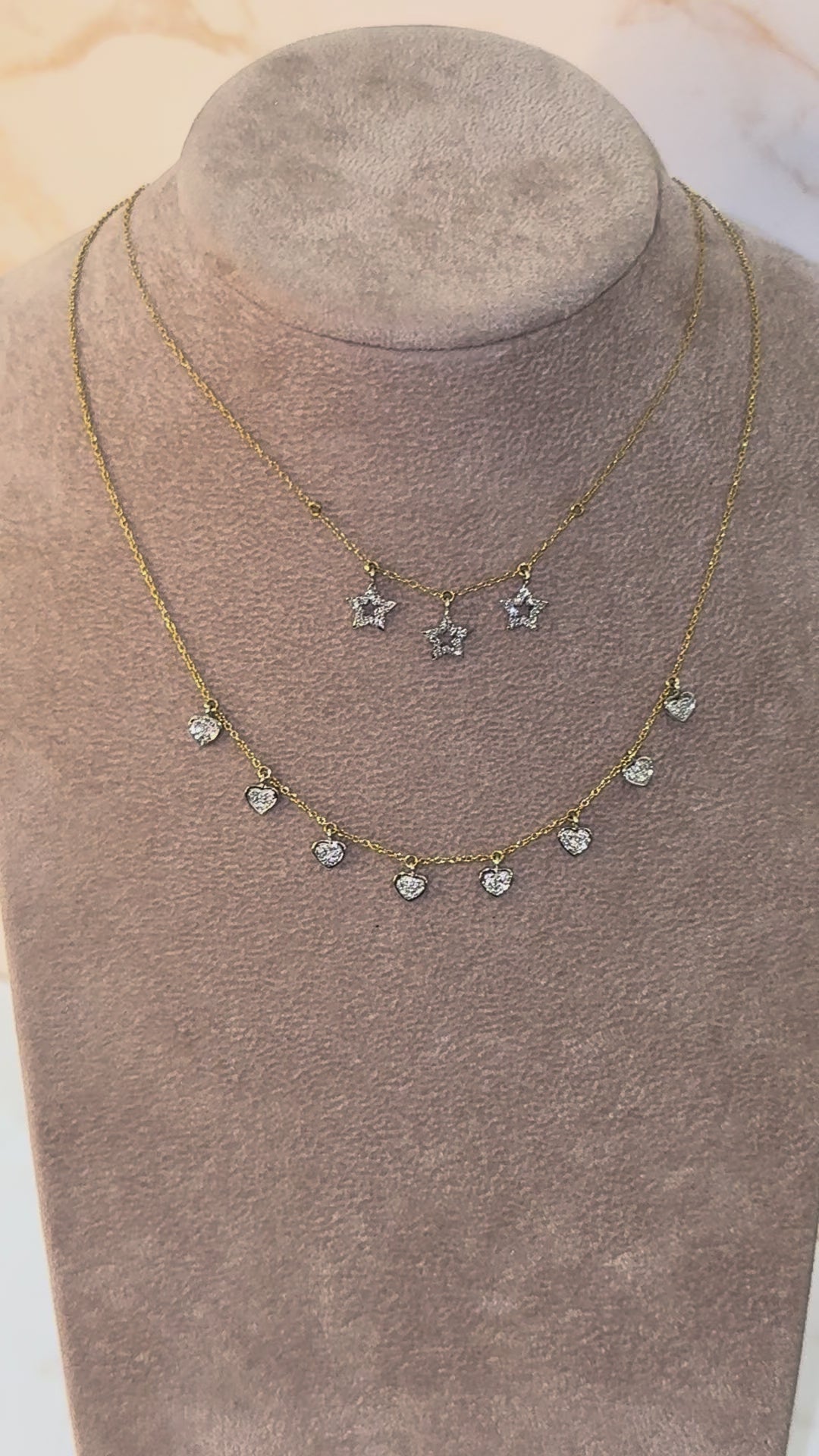 COLLANA HANGING STARS