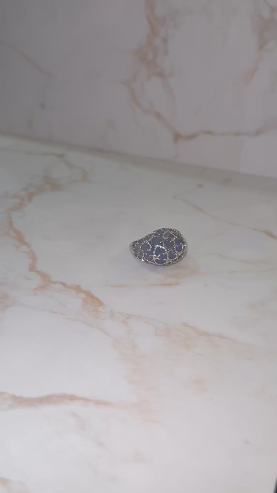 ANELLO BOMBATO CUORI